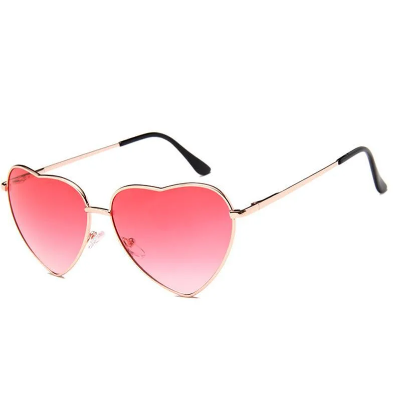 Vue 2 — Lunettes de Soleil Cœur Rouge