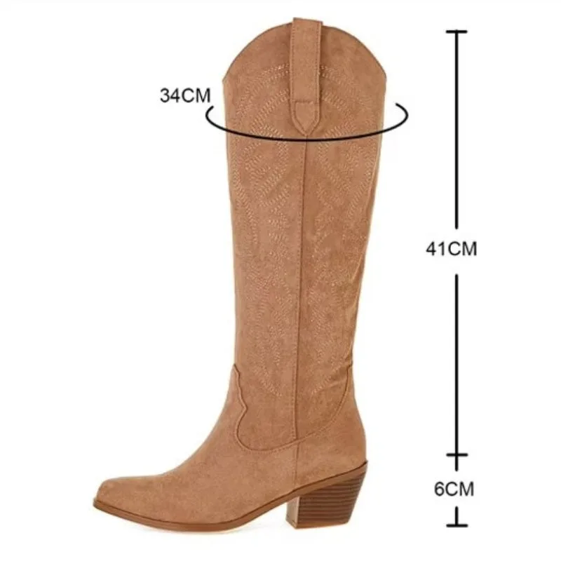 Vue 3 — Bottes Daim Western Femme