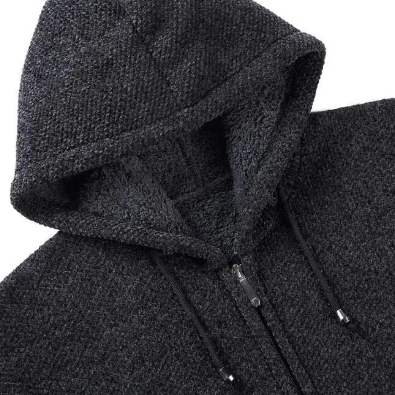 Vue 3 — Cardigan à Capuche Homme