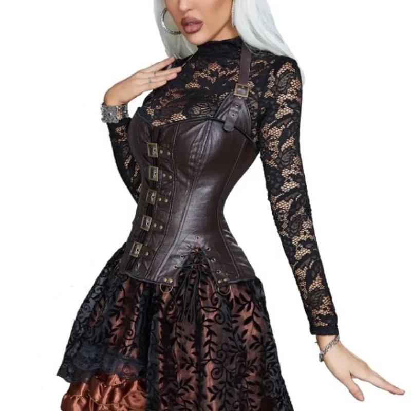 Vue 5 — Corset Steampunk Aventurière