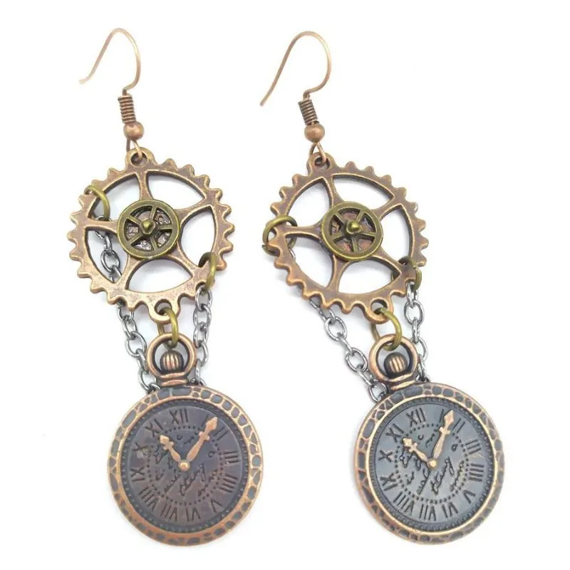 Vue 24 — Boucles d'Oreilles Pendantes Steampunk