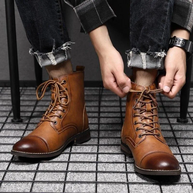 Vue 2 — Bottines Steampunk Homme