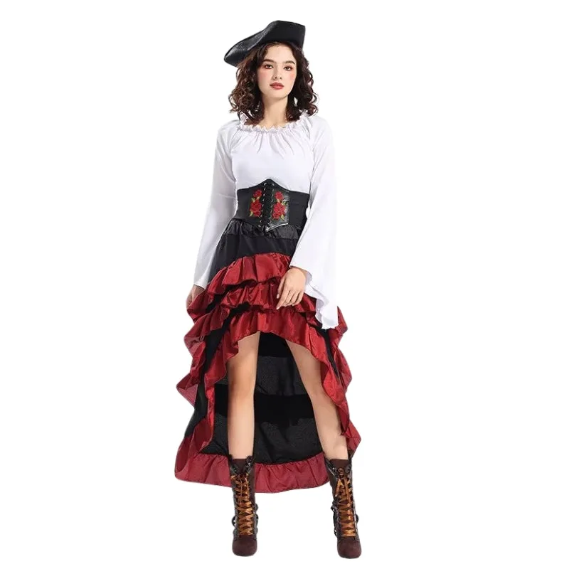 Vue 7 — Robe Steampunk Cosplay Pirate