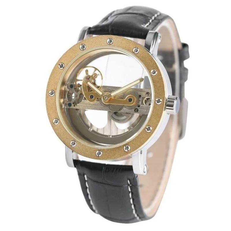 Vue 3 — Montre Homme Squelette Transparent