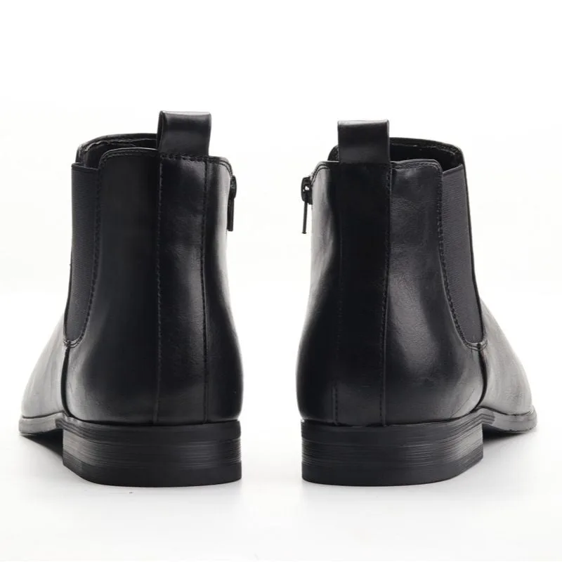 Vue 8 — Bottines Zippées en PU pour Homme