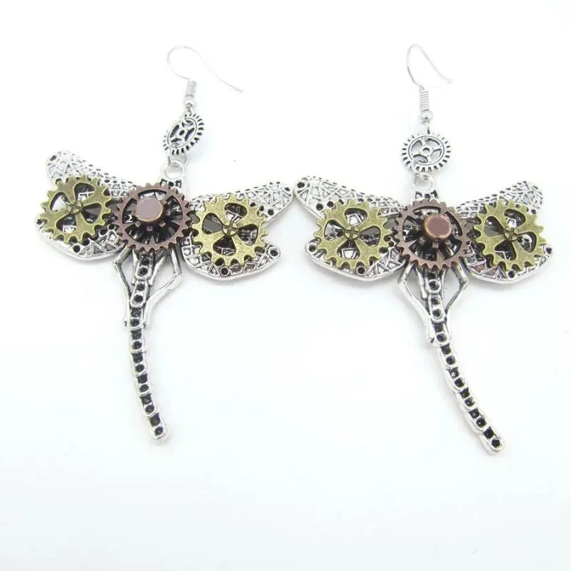 Vue 6 — Boucles d'Oreilles Pendantes Steampunk