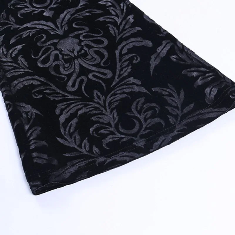 Vue 7 — Pantalon Noir Gothique Femme