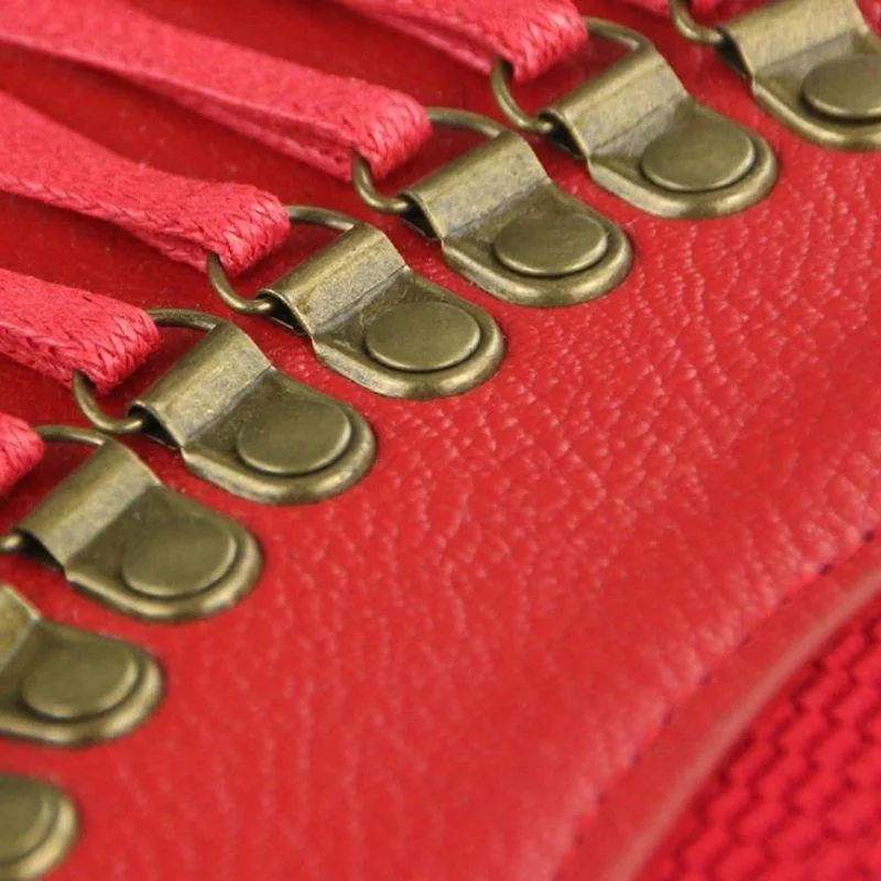 Vue 2 — Ceinture Corset Steampunk Rouge