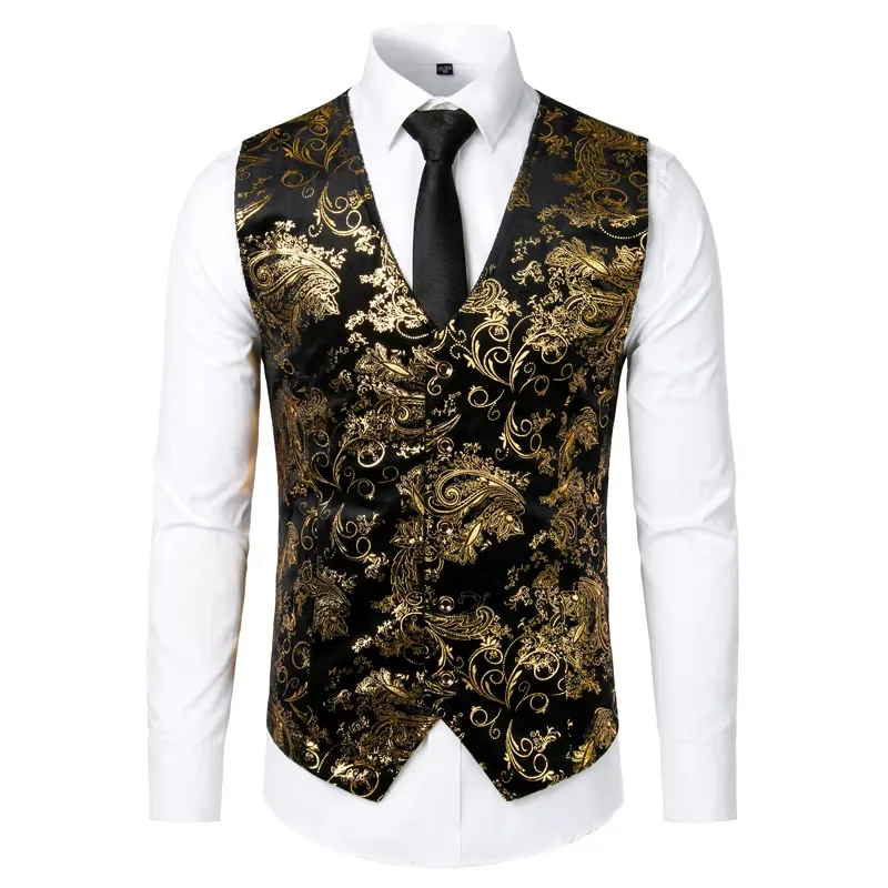 Vue 2 — Gilet Costume Homme Imprimé