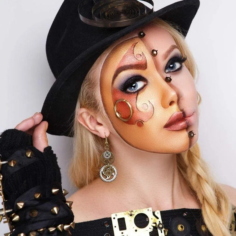 Vue 7 — Boucles d'Oreilles Steampunk
