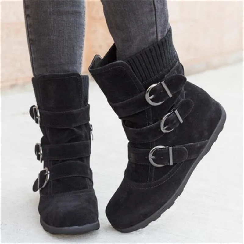 Vue 4 — Bottines Chaudes pour Femme Steampunk