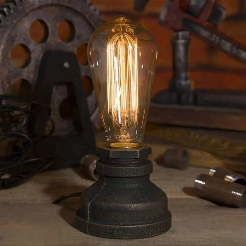 Vue 4 — Lampe Steampunk de Bureau