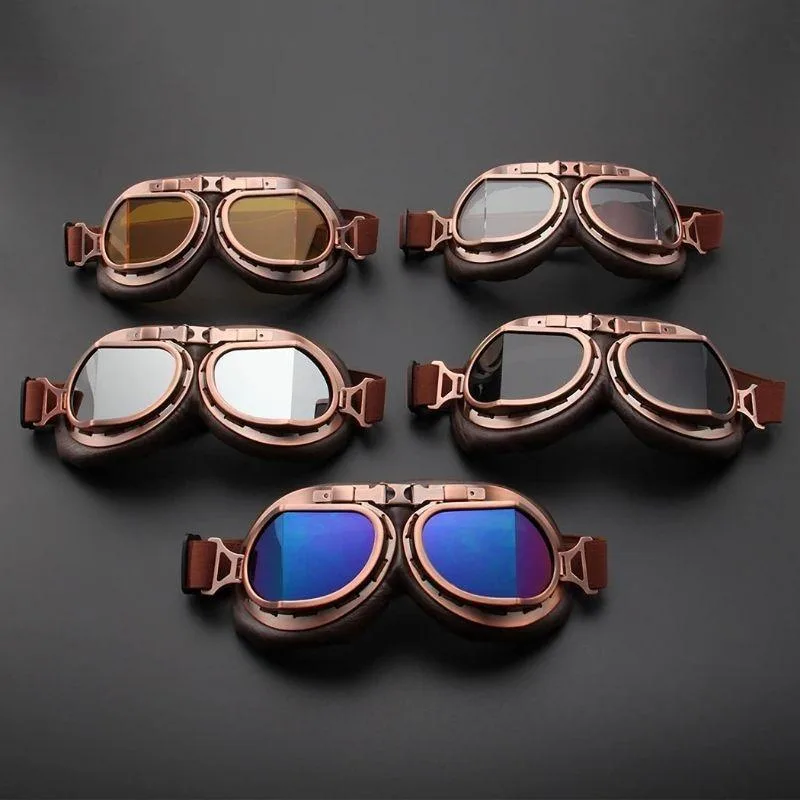 Vue 4 — Lunettes Aviateur Steampunk
