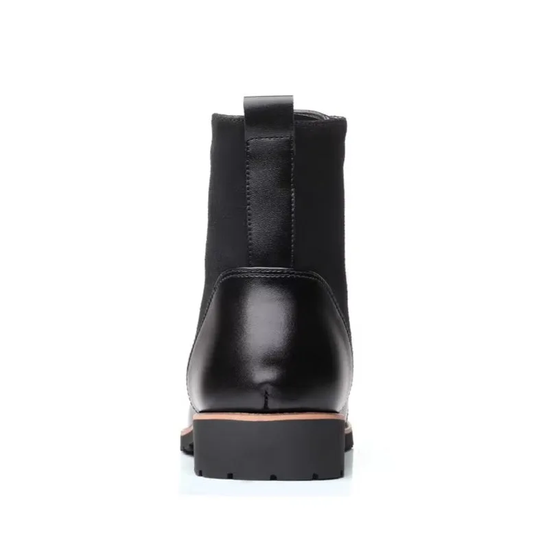 Vue 7 — Bottines Noires à Lacets