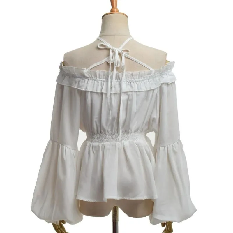 Vue 5 — Chemise Médiévale Femme Manches Évasées