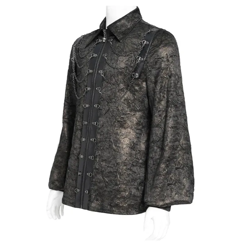 Vue 8 — Chemise Steampunk Marron