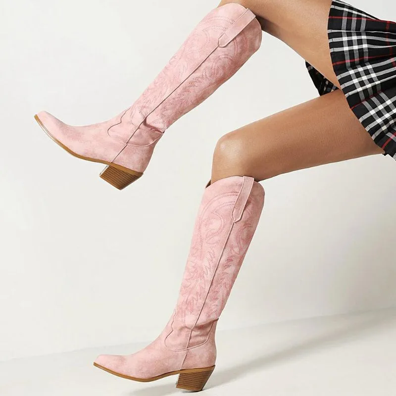 Vue 6 — Bottes Daim Western Femme