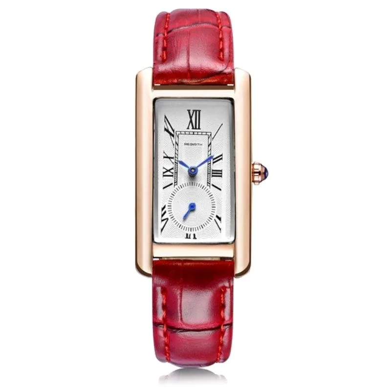 Vue 4 — Montre Rectangulaire Femme Vintage