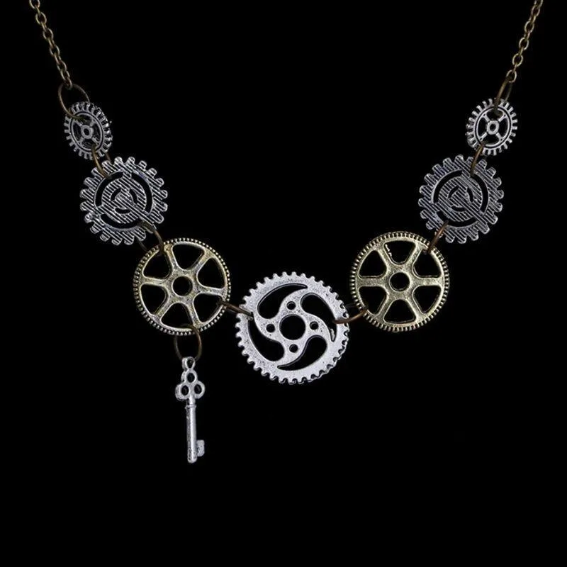 Vue 2 — Collier Steampunk Femme