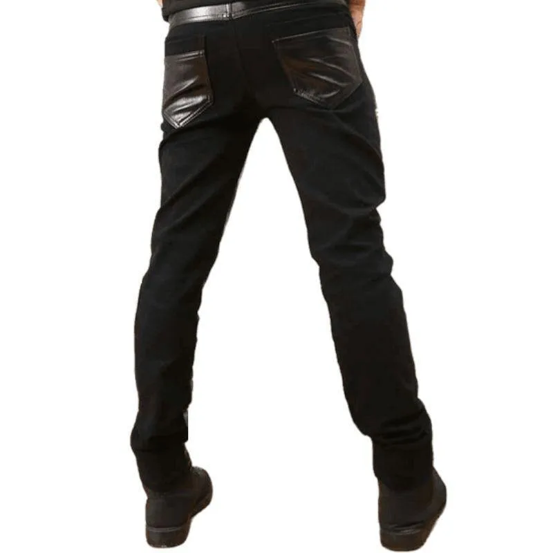 Vue 4 — Pantalon Simili PU Gothique Homme