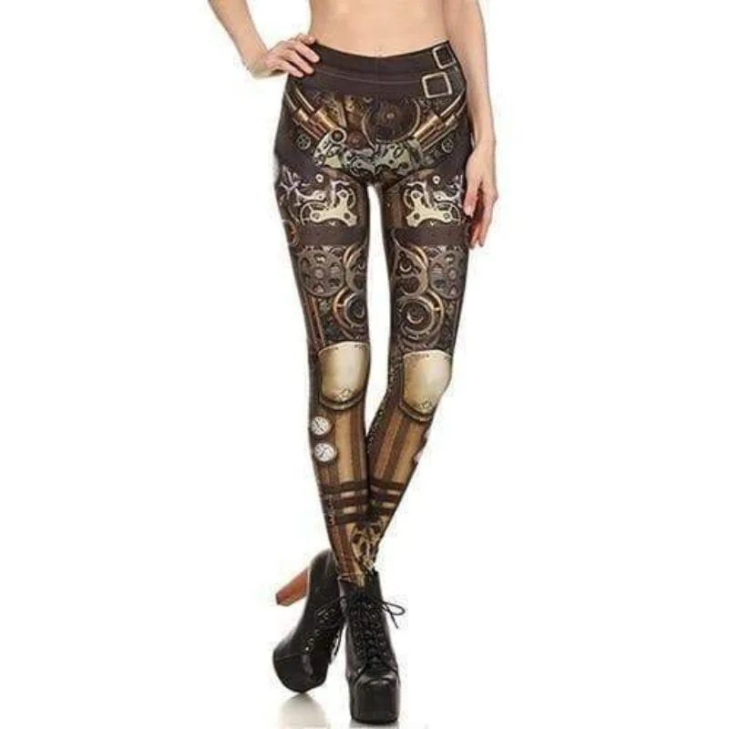 Legging Steampunk Engrenage Legging Steampunk Engrenage