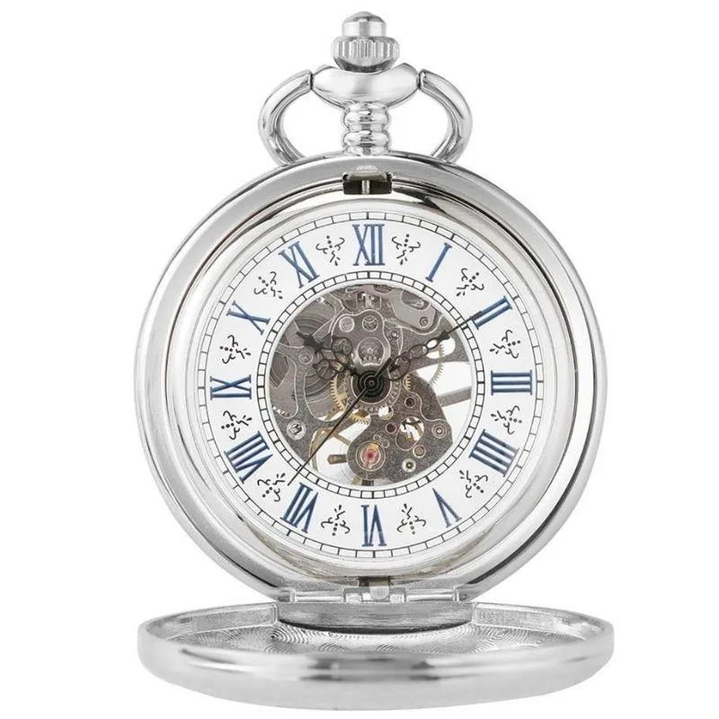 Vue 3 — Vieille Montre à Gousset Steampunk Argent