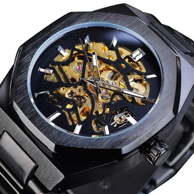 Vue 4 — Montre Steampunk Cadran Hexagonal