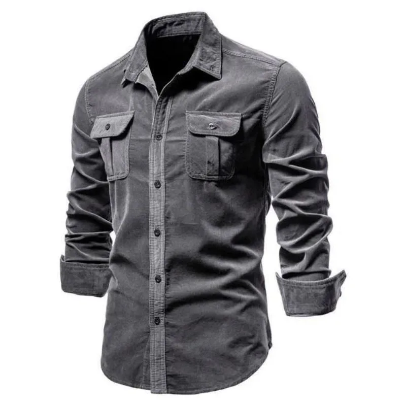 Vue 6 — Chemise Velours Côtelé Homme