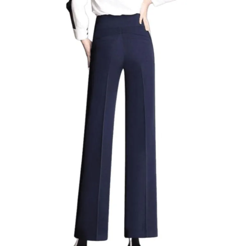 Vue 4 — Pantalon Vintage Femme Taille Haute