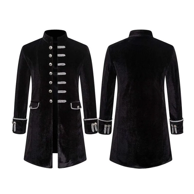 Vue 2 — Veste Steampunk Gothique Longue
