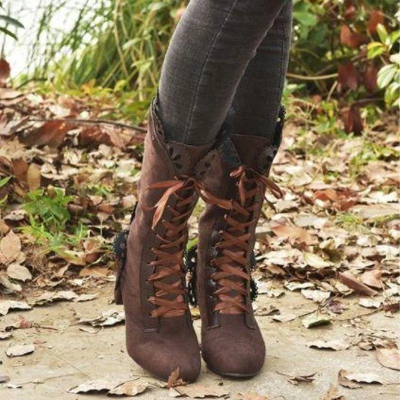 Vue 3 — Bottines Steampunk Victoriennes