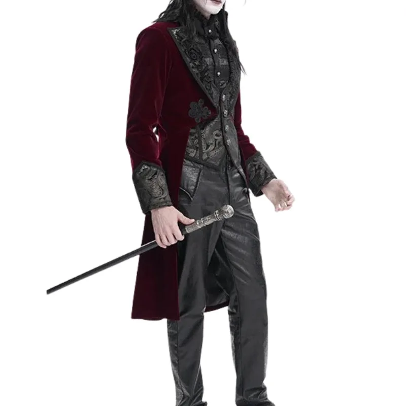 Vue 3 — Manteau Steampunk Redingote Homme