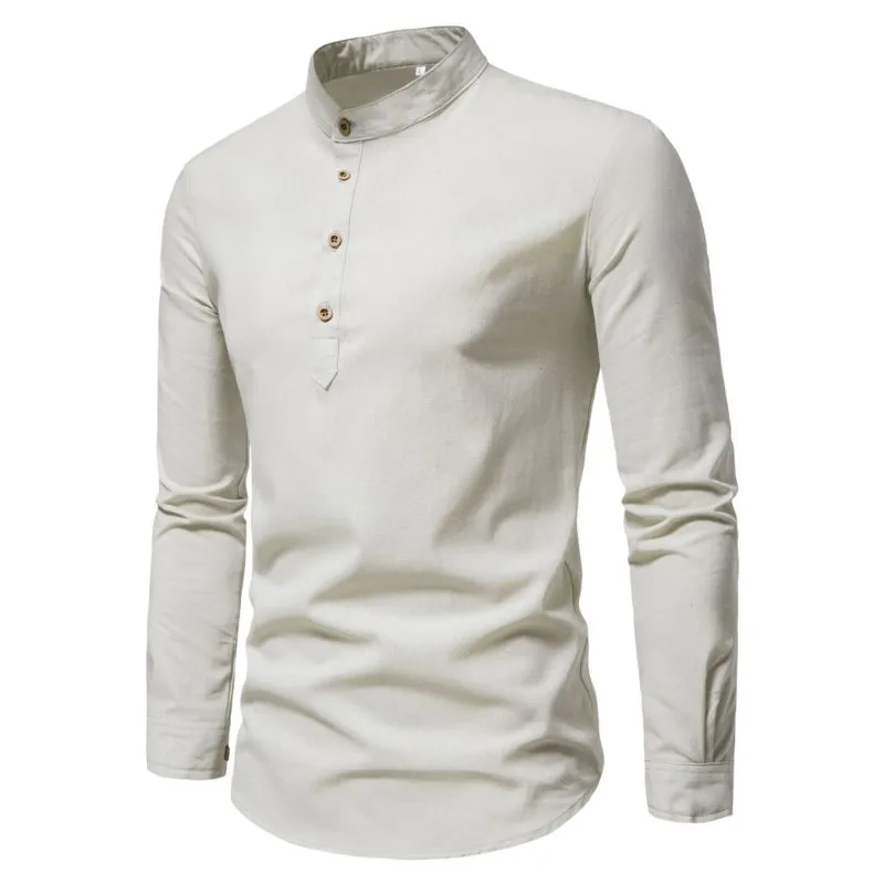 Polo Manche Longue Col Mao