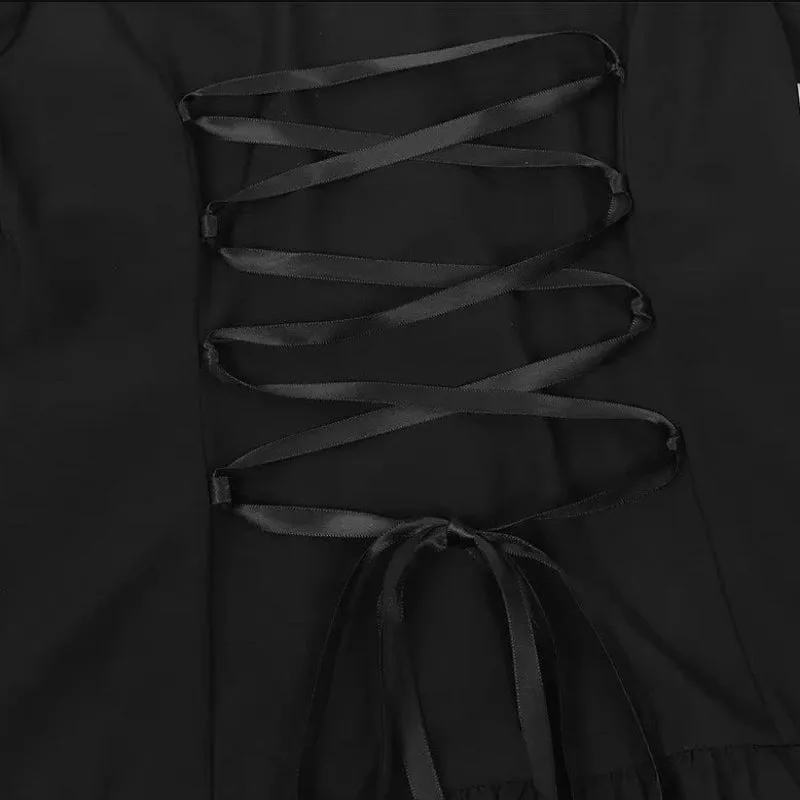 Vue 8 — Chemise à Jabot Goth Blanche