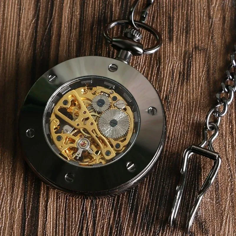 Vue 2 — Montre à Gousset Squelette Ancienne