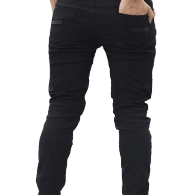 Vue 3 — Pantalon Zippé Homme Punk