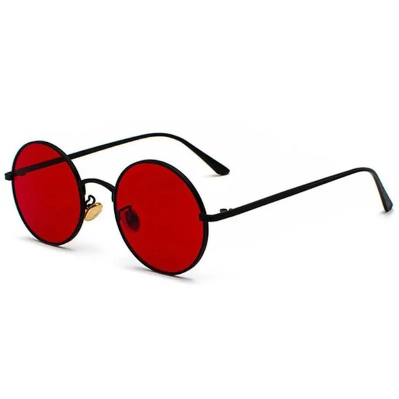 Vue 10 — Lunettes de Soleil Steampunk Vintages Rondes