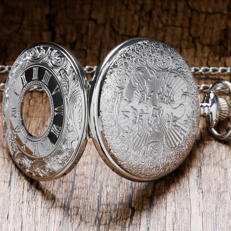 Vue 5 — Montre à Gousset Femme Argent Ancienne