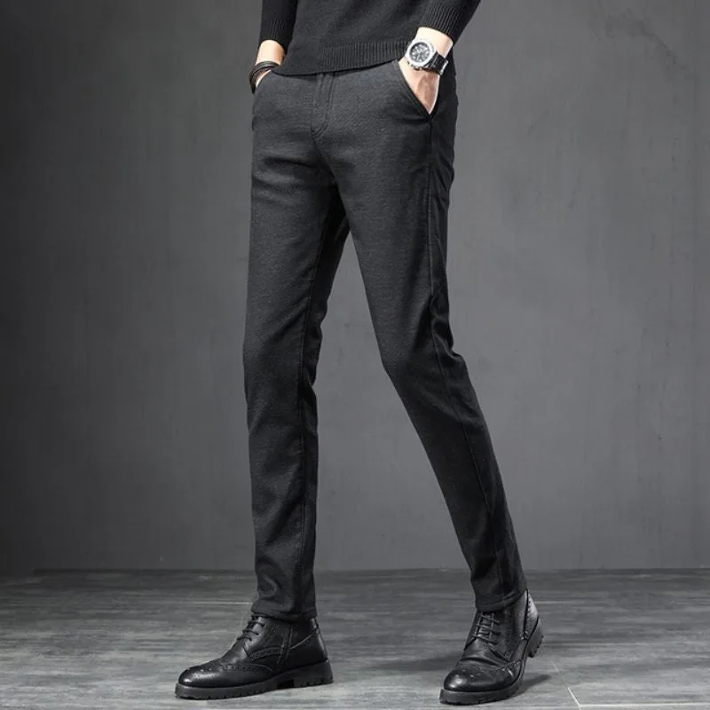 Vue 3 — Pantalon Homme Tweed Noir