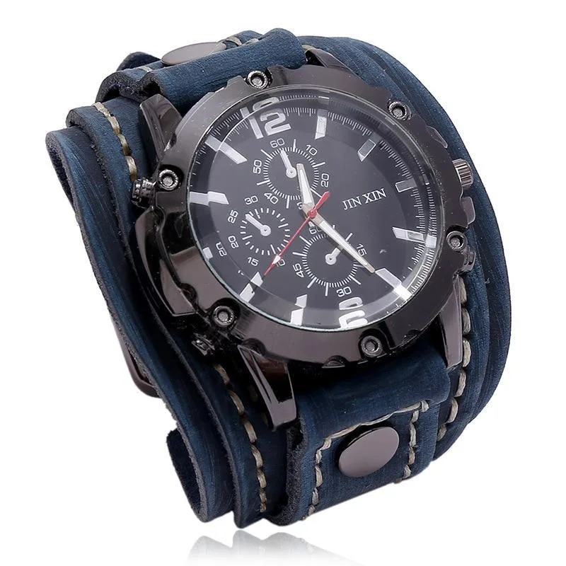 Vue 7 — Montre Bracelet de Force en Cuir