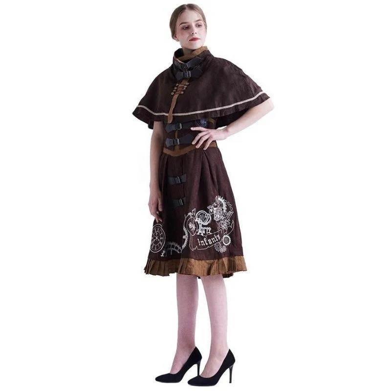 Vue 3 — Robe Style Victorien Femme