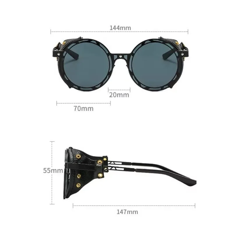Vue 2 — Lunettes de Soleil Vintages Avec Simili