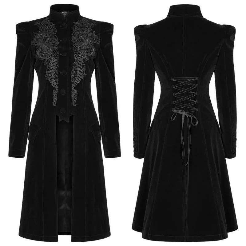 Vue 5 — Manteau Redingote Femme Gothique