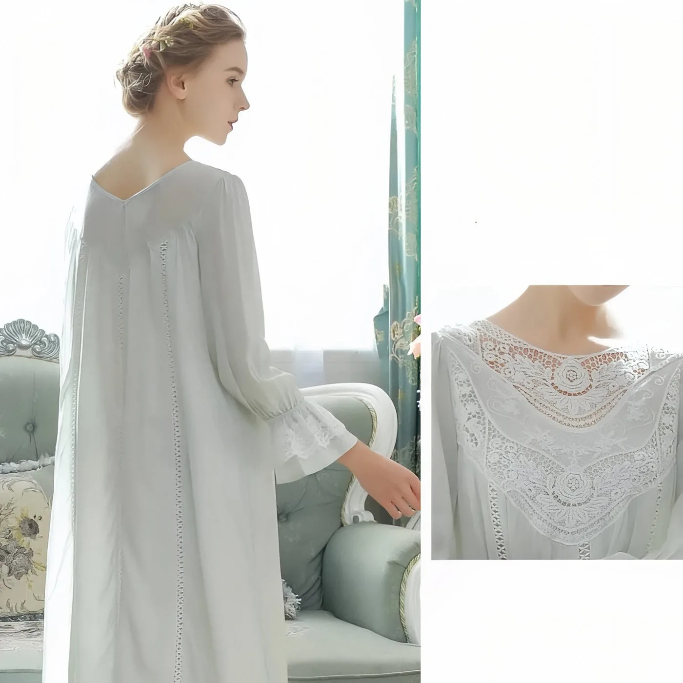 Vue 8 — Chemise de Nuit Style Victorien
