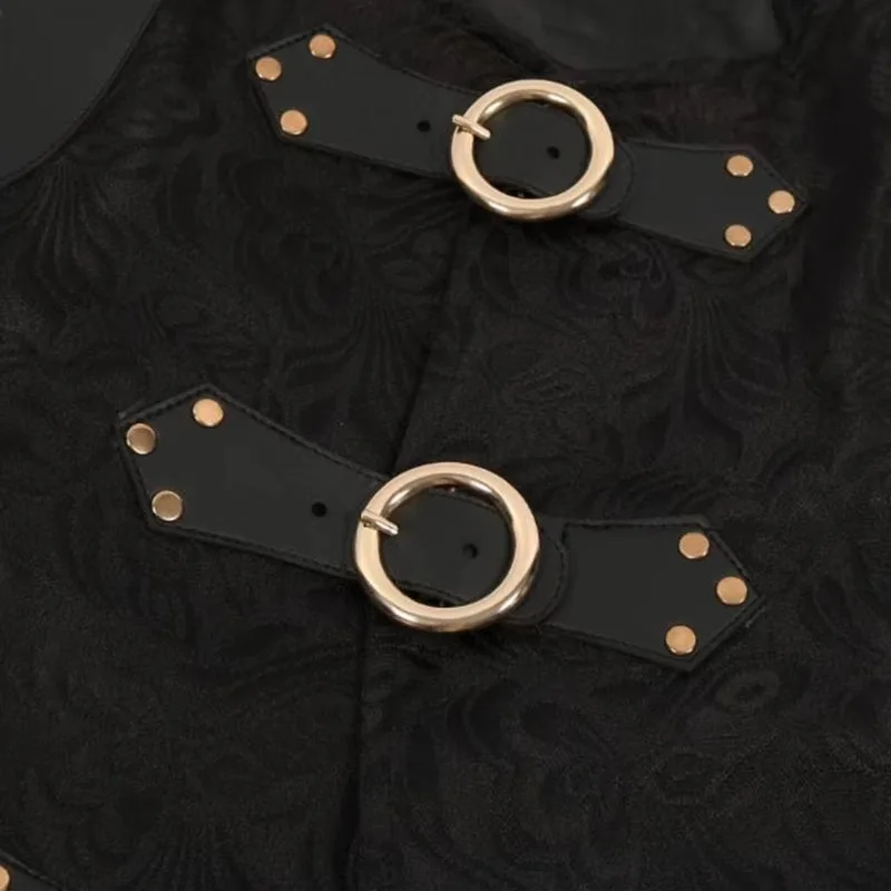 Vue 8 — Corset Gilet Steampunk Rétro