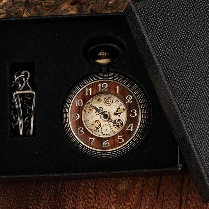 Vue 4 — Montre à Gousset Steampunk Sans Pile