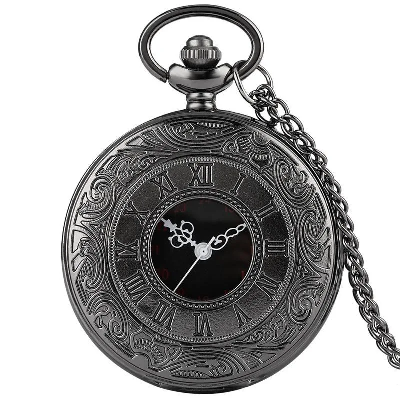 Montre à Gousset Steampunk Noire