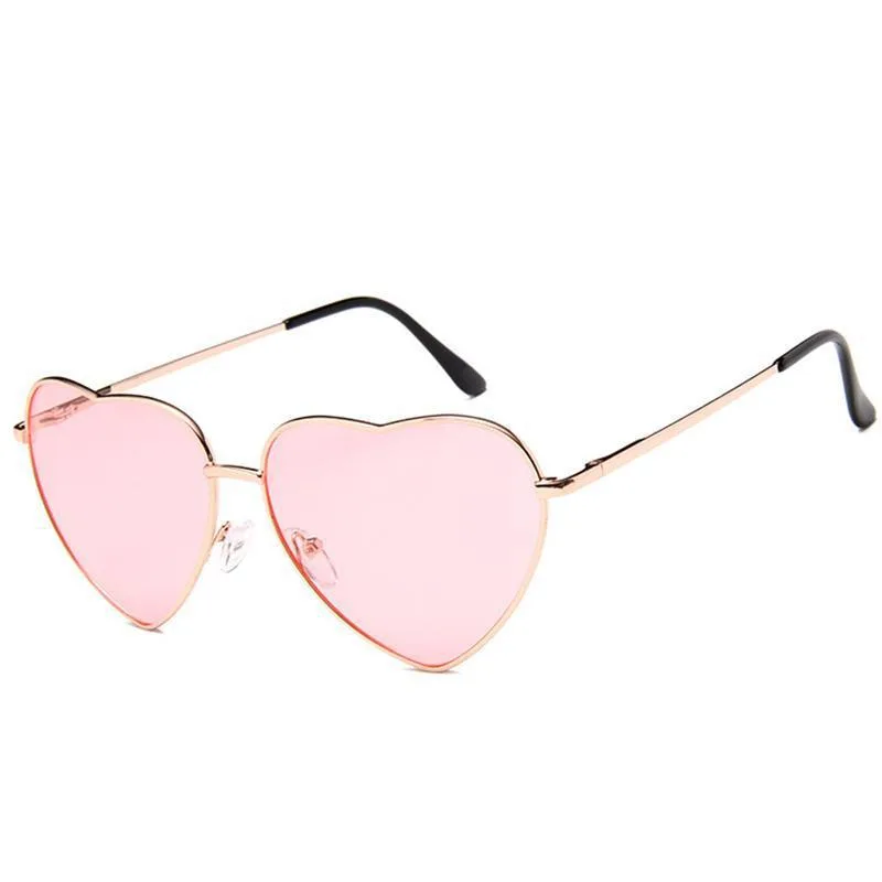 Vue 1 — Lunettes de Soleil Cœur Rose