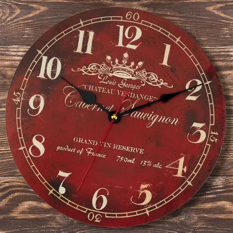 Vue 7 — Horloge Steampunk Vintage Rouge