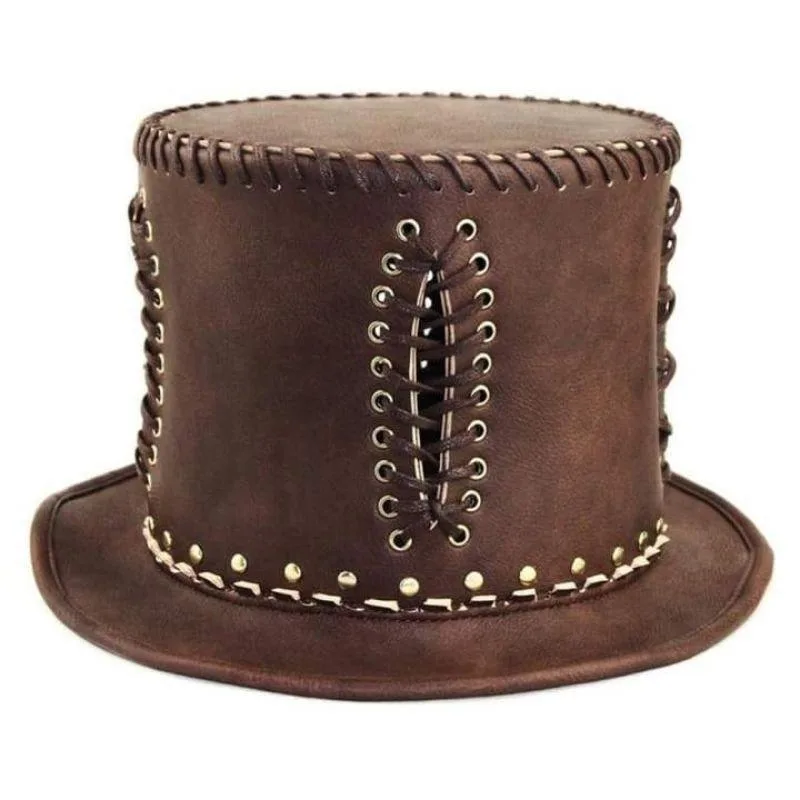 Vue 2 — Chapeau Steampunk en PU
